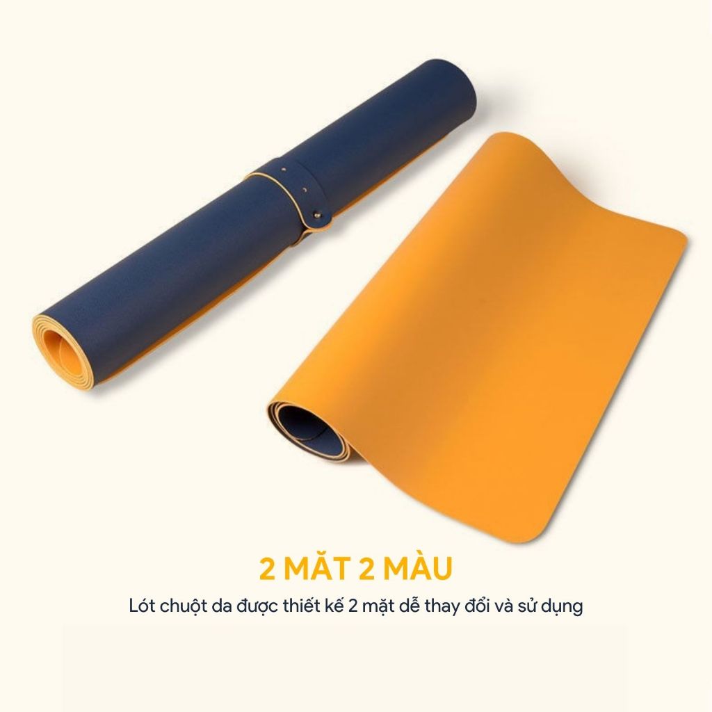 Lót chuột da Pu cao cấp 2 mặt chống thấm nước có đường viền chắc chắn - Gà Lót Chuột