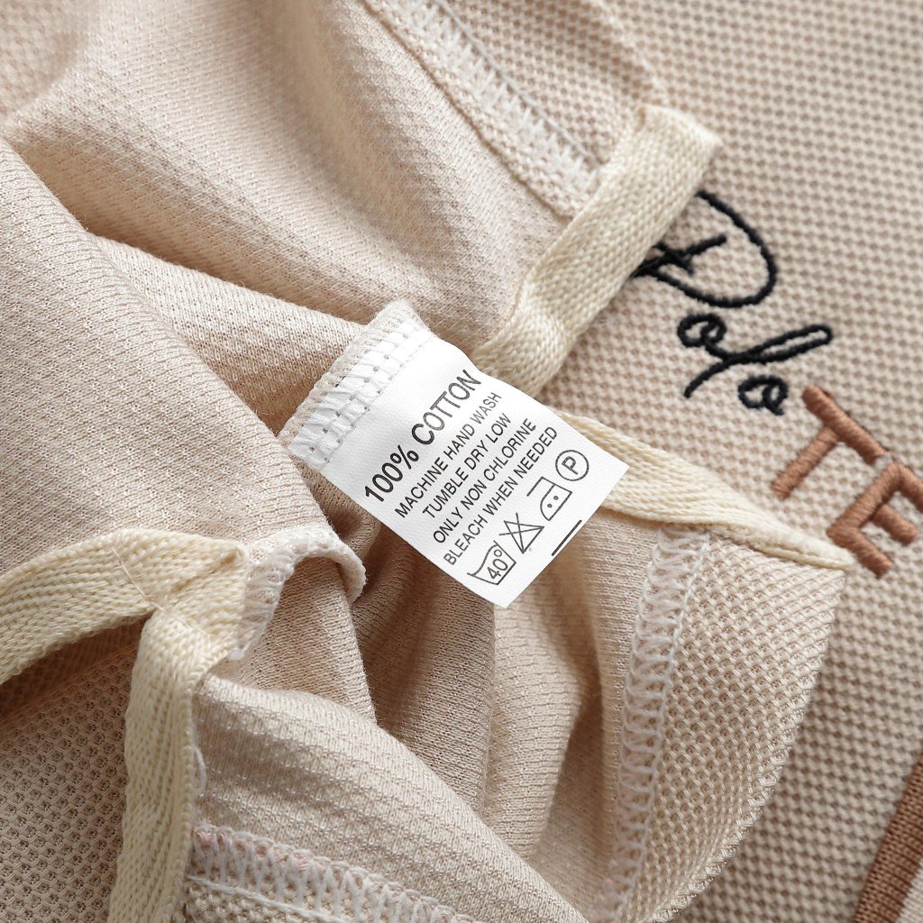 Áo thun Nam Polo TE Logo Thêu Thun Trơn Thanh Lịch Sang Trọng Thun cá sấu cotton lục giác Chất Mát Co giãn Tốt