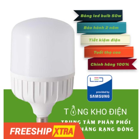 Bóng đèn LED Trụ 20W, 30W, 40W, 50W, 80W Rạng Đông cao cấp