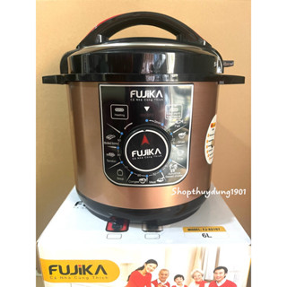 Nồi áp suất điện FUJIKA 6.0L Nhật Bản Nồi điện đa chức năng hầm, nấu cơm, nấu cháo. Bảo hành 12 tháng