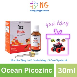 Kẽm cho bé Ocean Picozinc Giúp bổ sung kẽm Tăng cường sức đề kháng cho bé Tiêu hóa tốt Phòng ngừa tiêu chảy Lọ 30ml
