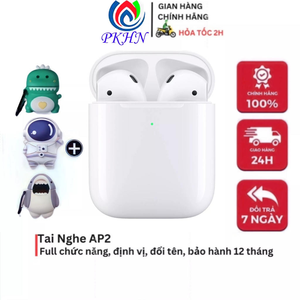 Tai Nghe Bluetooth Không Dây AIP2+AIP3+Pro1+Pro Pin Trâu-Có Mic- Định Vị- Cảm Ứng- Đổi Tên- Dùng Đc Mọi Điện Thoại-PKHN