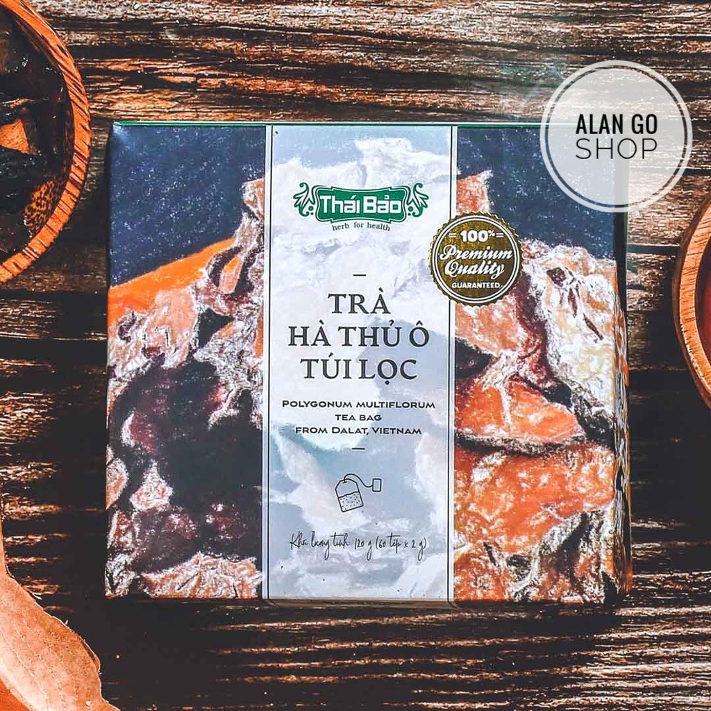 Trà Hà Thủ Ô túi lọc Thái Bảo Đà Lạt, Hộp 60 túi