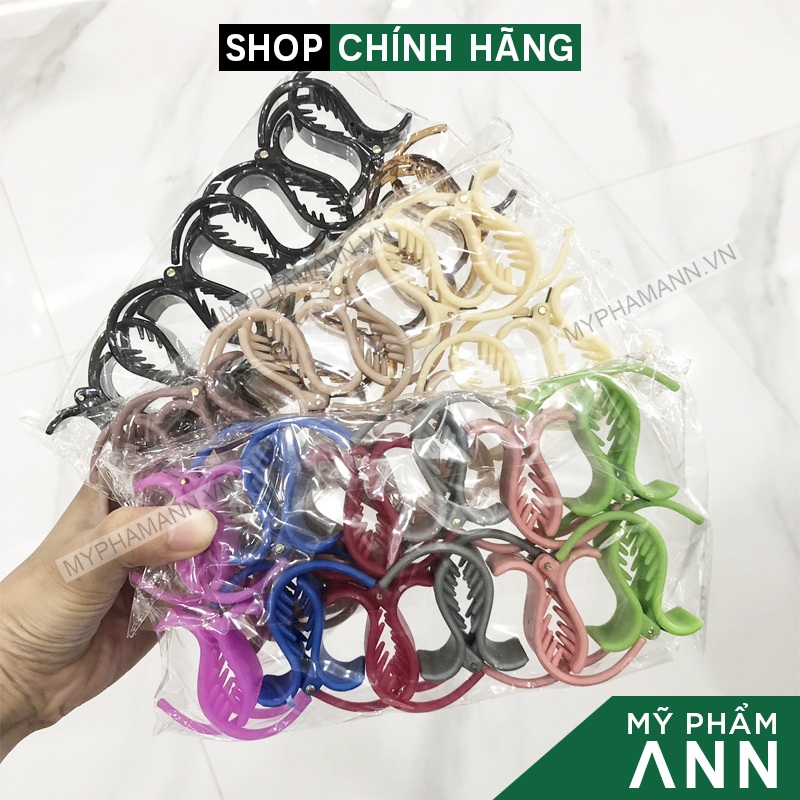 Lố 12 Kẹp Tóc Càng Cua 3 Răng Mix Nhiều Màu