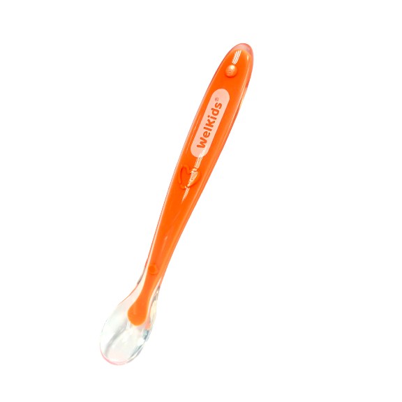 Thìa ăn dặm Welkids bằng silicon cho bé ăn dặm siêu mềm bảo vệ nướu