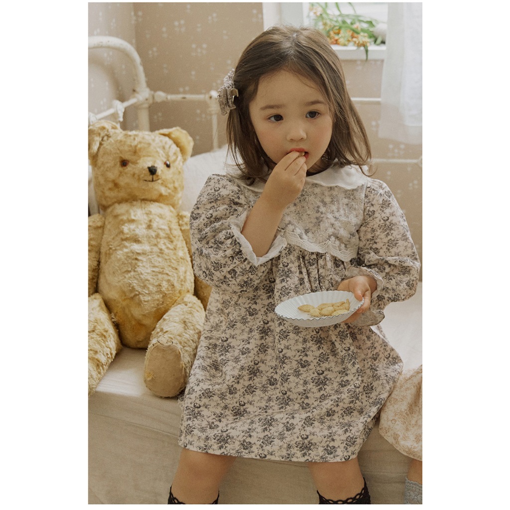 Váy thô mix ren công chúa cho bé gái VST005