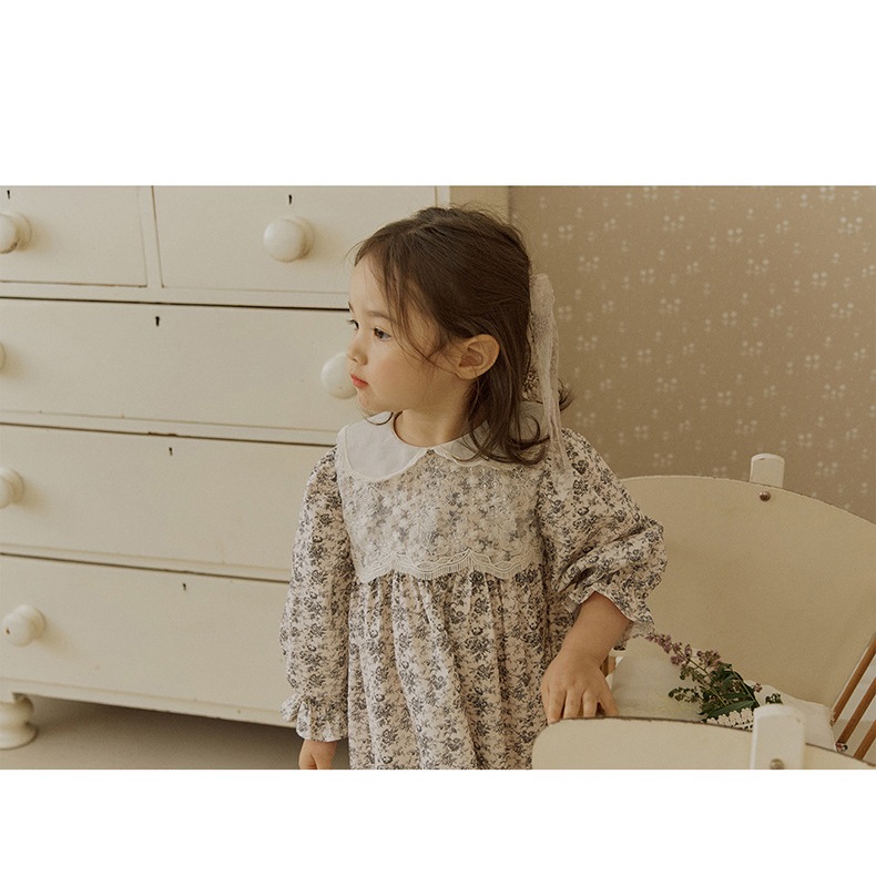 Váy thô mix ren công chúa cho bé gái VST005