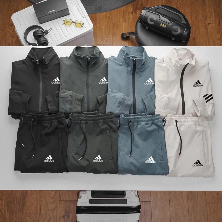 Set Đồ Dài Nam Adidas Mũ Tháo Rời, Bộ Đồ Thể Thao Chất Vải Cao Cấp Năng Động Thỏa Mái - Bờm Since 1986