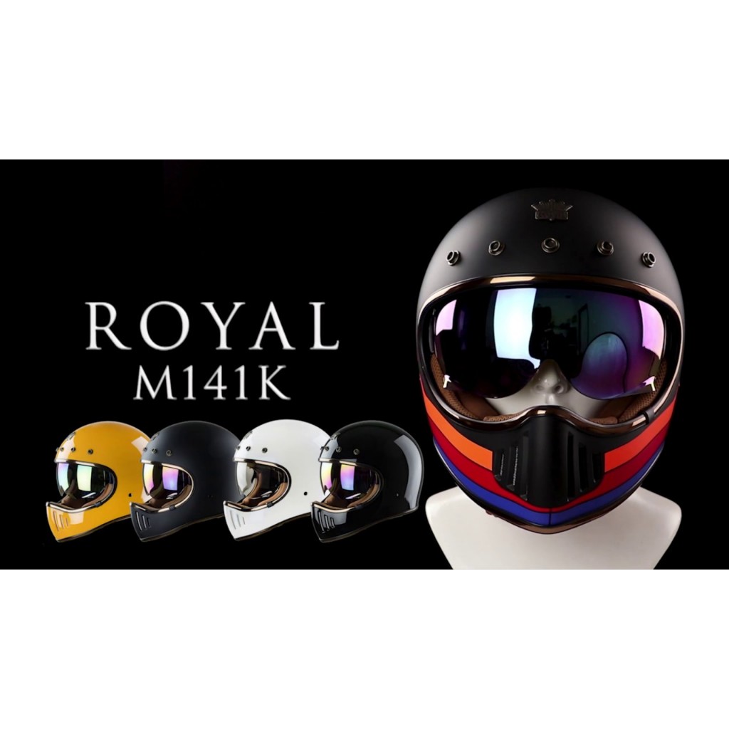 Mũ bảo hiểm fullface royal M141K kính âm cao cấp chính hãng có bảo hành 12 tháng tại nhà sản xuất