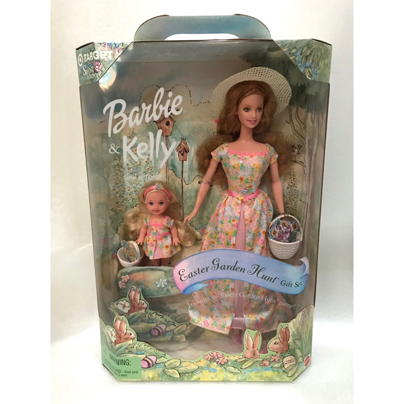Búp bê Barbie and Kelly easter garden hunt gift set