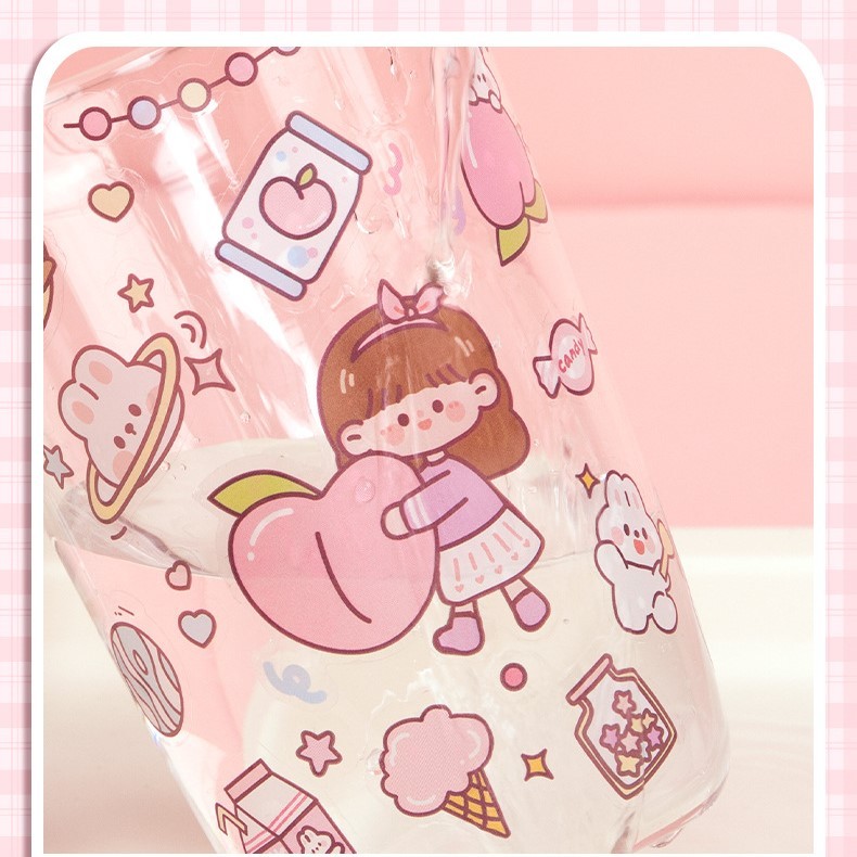 Hộp 100 Tấm Sticker Cute Trang Trí Dán Tập Vở, Bình Nước, Bút Nước...