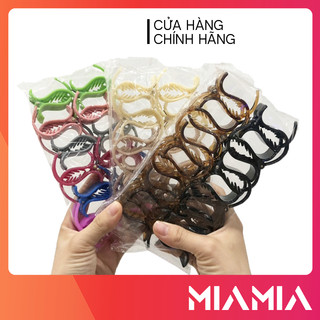 Combo 12 kẹp tóc càng cua 3 răng mix 2 màu