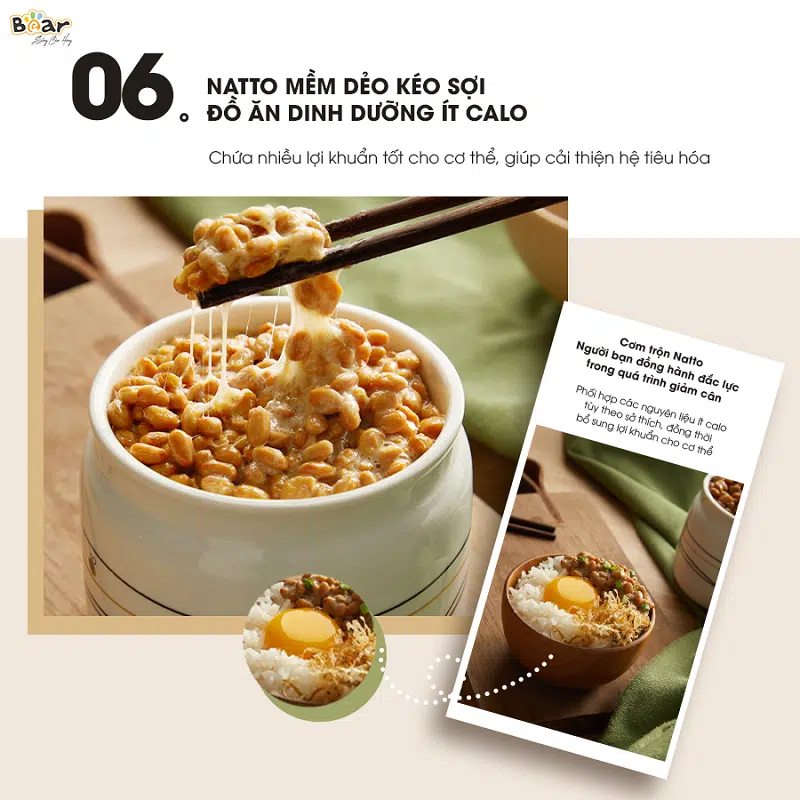 Máy làm sữa chua 1.75L Bear SNJ-C10P2, 20W, Tự động, Lên men tự nhiên, Chất liệu gốm sứ, BH 18 Tháng