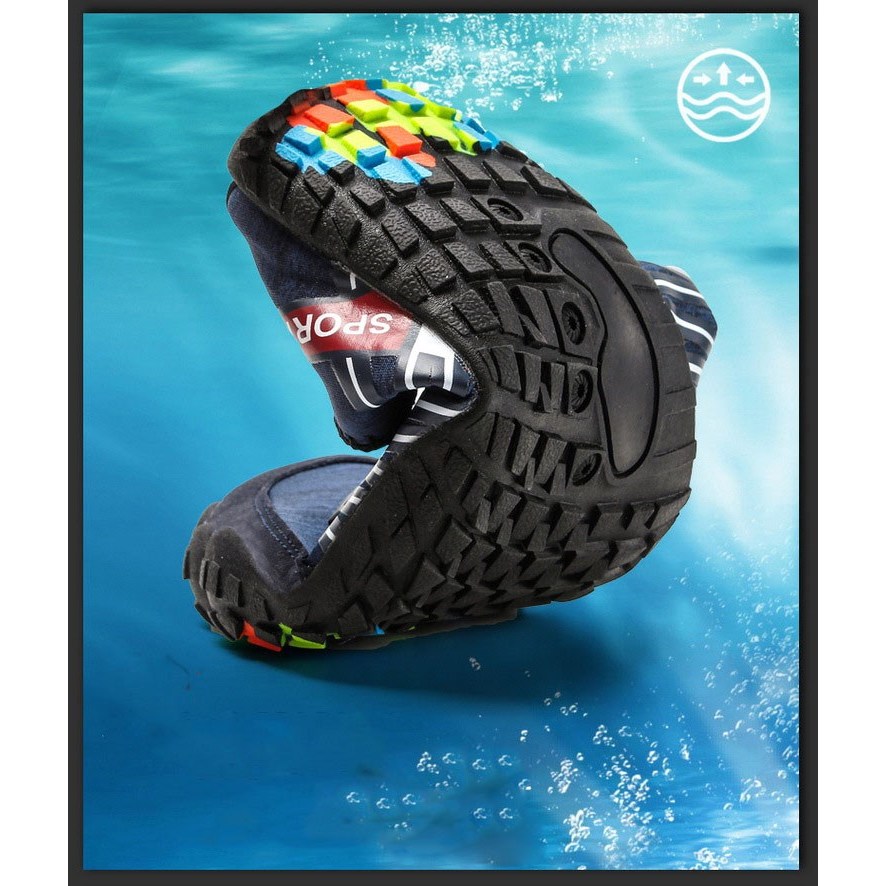 Giày lội nước nhanh chóng và mau khô,Giày đi biển, đi bơi chống trơn trượt, vật sắc nhọn đâm vào chân đủ