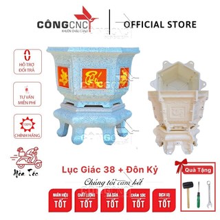 Khuôn Chậu Lục Giác 38 Tết tài Lộc + Khuôn Đôn Chân kỷ