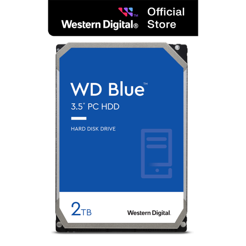 [Mã ELCL7 giảm 7% đơn 300K] Ổ Cứng HDD Western Digital WD BLUE 2TB/64MB/5400rpm/3.5'' - WD20EZRZ/ WD20EZBX