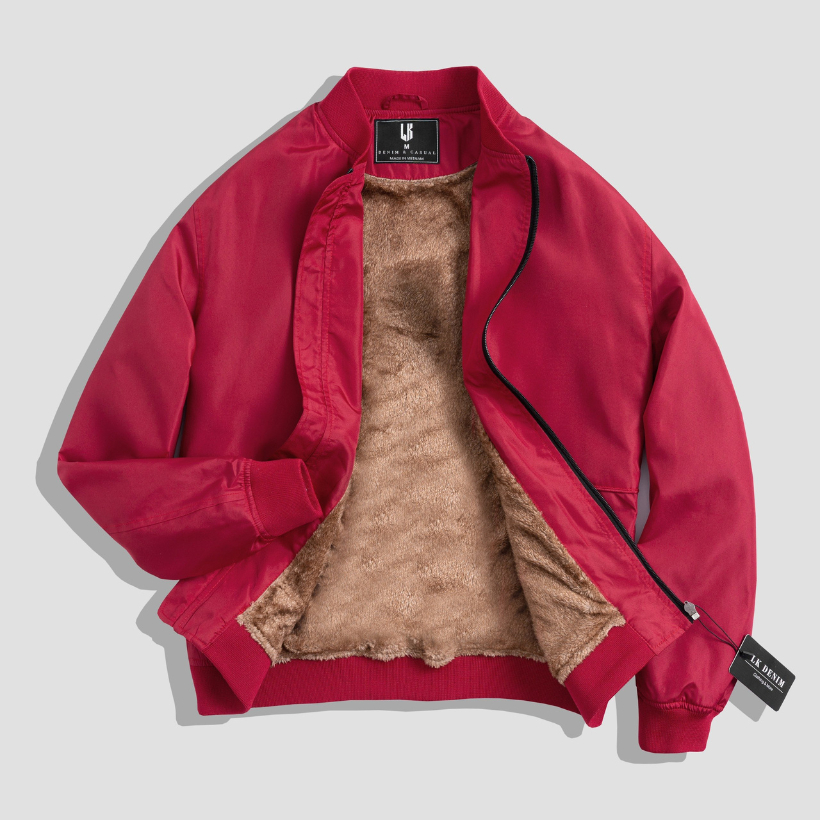 Bomber Lót Lông LK DENIM - Bomber Lót Lông Cừu, Ấm áp mùa đông