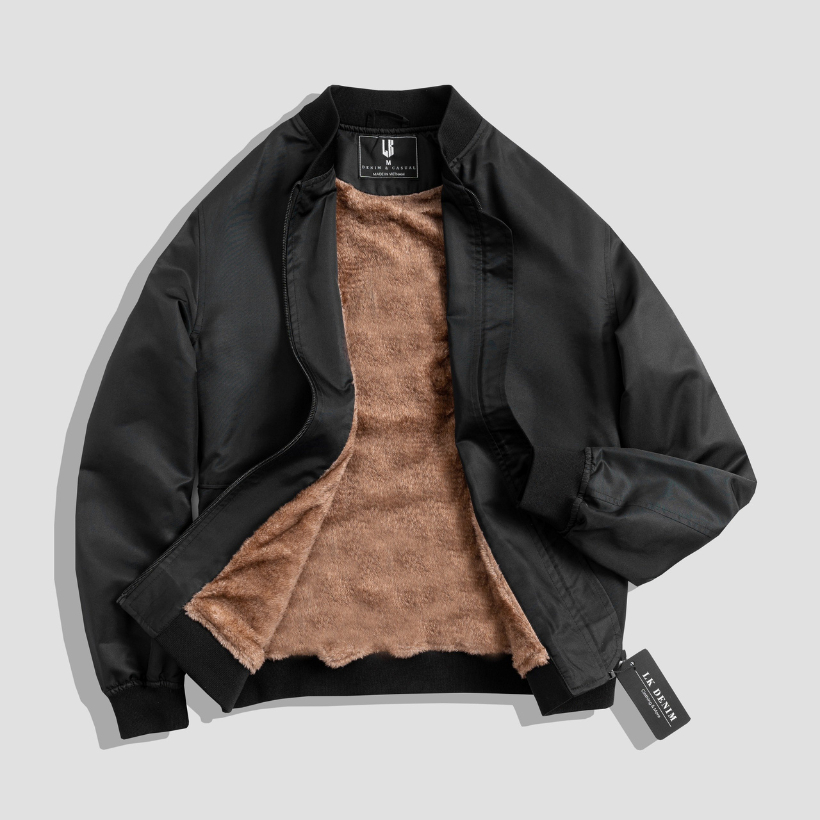 Bomber Lót Lông LK DENIM - Bomber Lót Lông Cừu, Ấm áp mùa đông