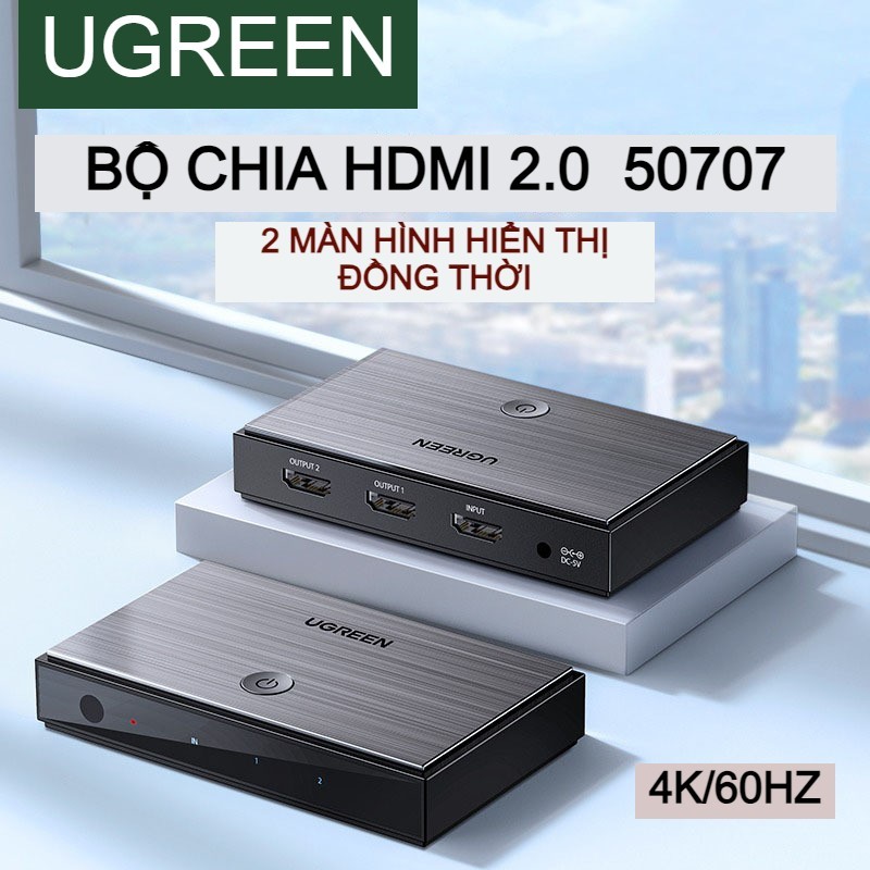 Bộ Chia Hdmi 1 Ra 2 Cổng HDMI 50707 40201