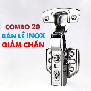 Combo 20 Bản lề tủ Bản lề inox 304 Bản lề giảm chấn Nguyên Việt cao cấp chống gỉ sét