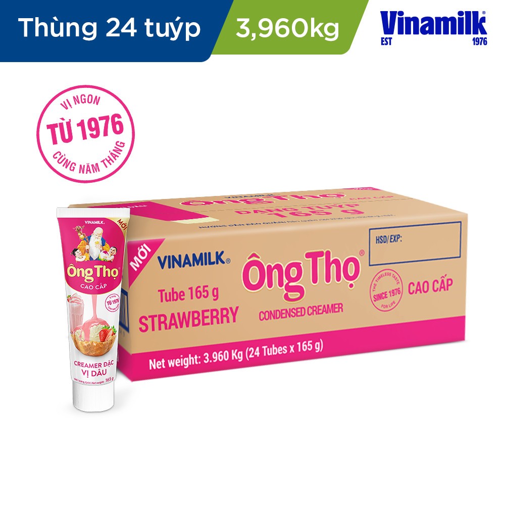 Combo 3 Tuýp Mix 3 Vị Sữa Đặc Ông Thọ Tuýp 165g