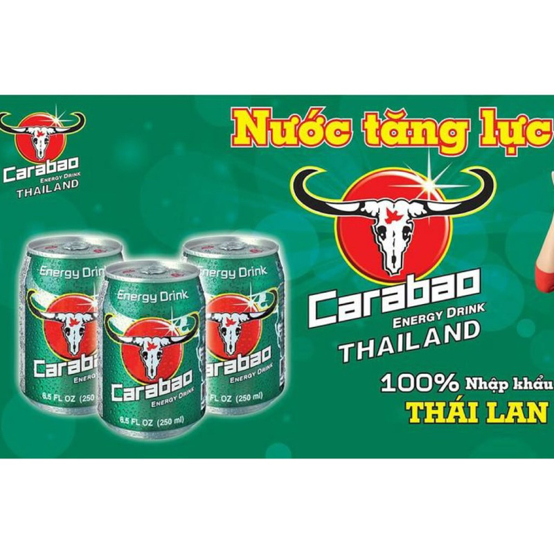 Nước tăng lực Carabao Thái Lan lốc 6 lon *250ml