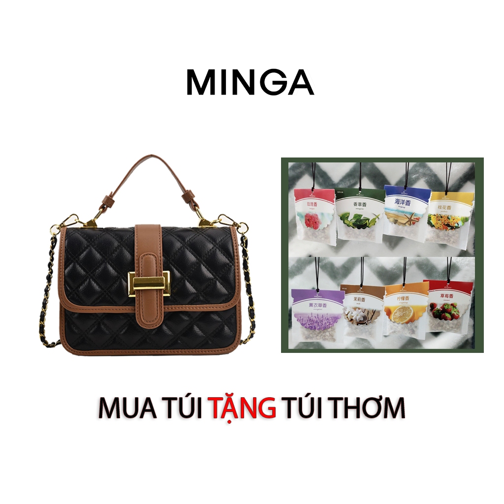 Túi Xách Đeo Chéo Cho nữ MINGA cá tính sành điệu nhiều màu sắc nổi bật TẶNG TÚI THƠM 01