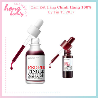 Red Peel Tingle Serum tinh chất tái tạo da sinh học mờ thâm trắng da So Natural 35ml 10ml