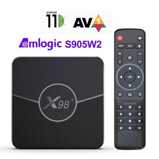 Tivi box x98 plus android tv 11 wifi kép