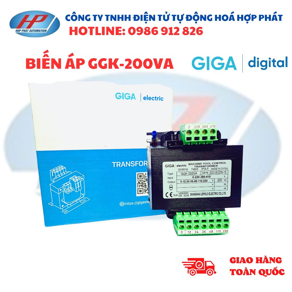 Biến Áp Cách Ly 380V/220V 200VA nhiều đầu ra