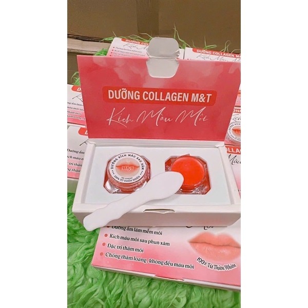Dưỡng Kích Màu Môi MT collagen sau xăm dưỡng bóng hồng môi tự nhiên+Tặng nước hoa