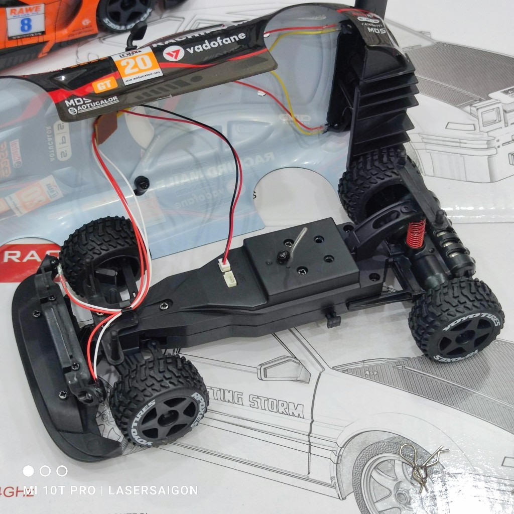 Xe điều khiển RC Có Gyro SG-2410 V2 Mini Baron 1/24 tốc độ cao 30km/h, có kèm bánh Drift