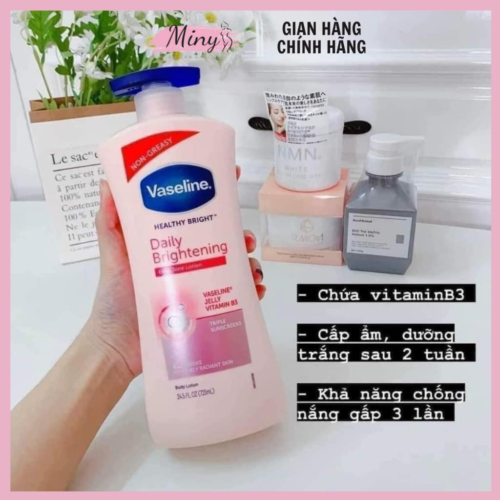 Kem dưỡng Vaseline Healthy White chai 725ml
