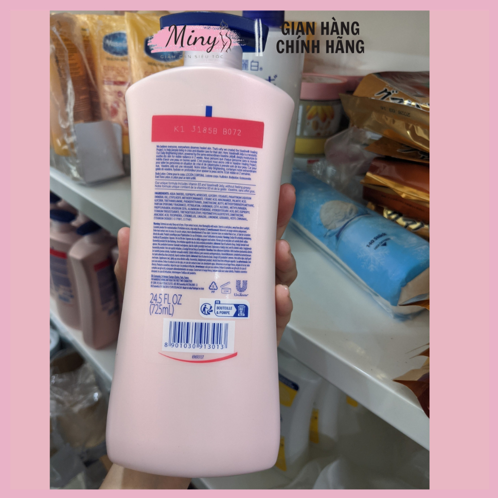 Kem dưỡng Vaseline Healthy White chai 725ml