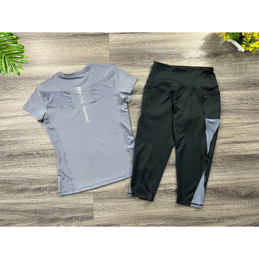 Sét Bộ Lửng Có Túi Nữ Tập Thể Thao Size Từ 40kg- 65kg  Mã TN88