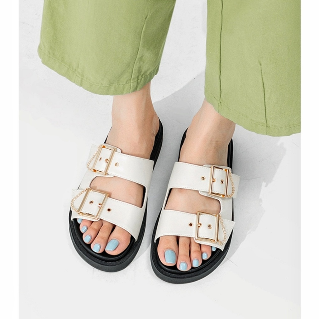 Dép nữ quai ngang đế cao SL-CK21 bản fullbox sang chảnh