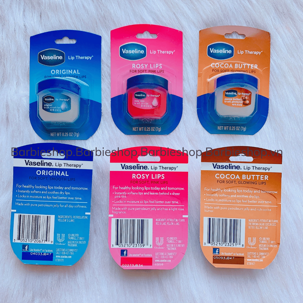 Sáp Dưỡng Vaseline Lips Therapy 7g -49g đa dạng mùi