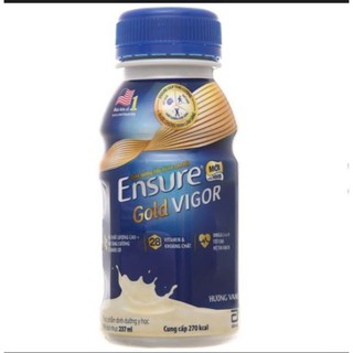 Sữa bột pha sẵn Ensure Vigor vani chai 237ml
