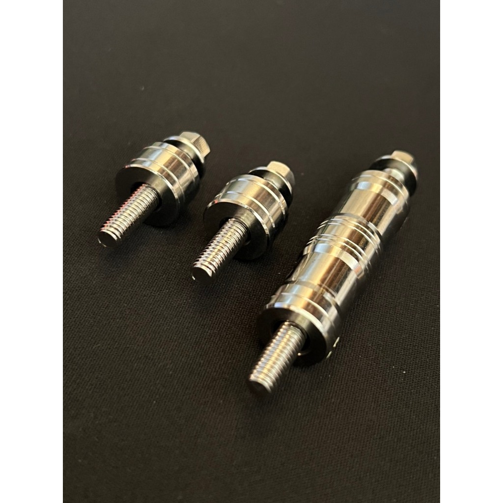 Bộ khâu canh baga inox 304 cnc tặng kèm 3 ốc trụ thái V2 cho xe Fuled