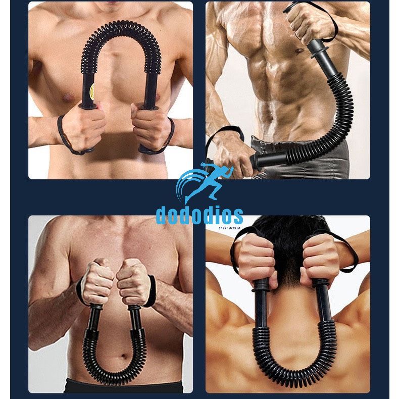 Gậy lò xo 10kg cho bé trẻ em LOẠI NẶNG tập cơ tay và thể dục tại nhà - Chính hãng dododios