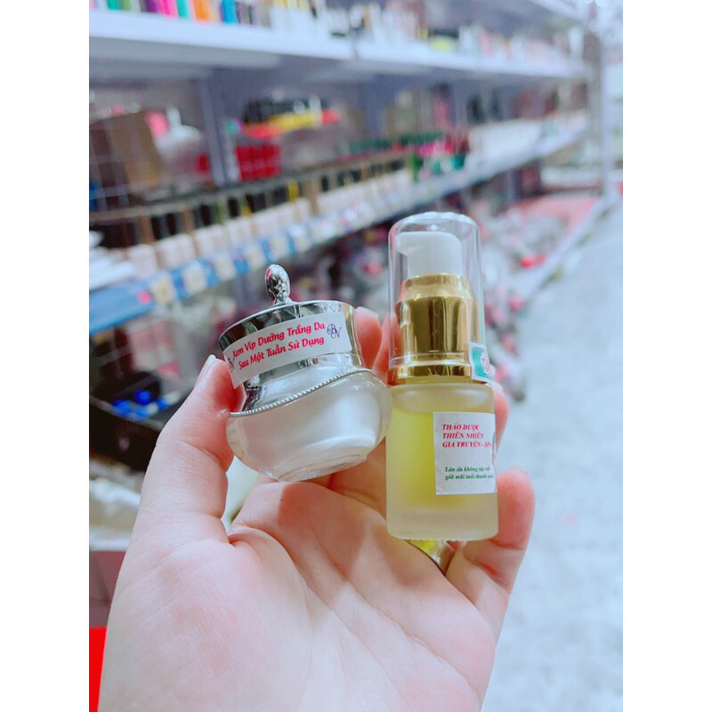 Bộ kem+serum thảo dược thiên nhiên gia truyền spa BN