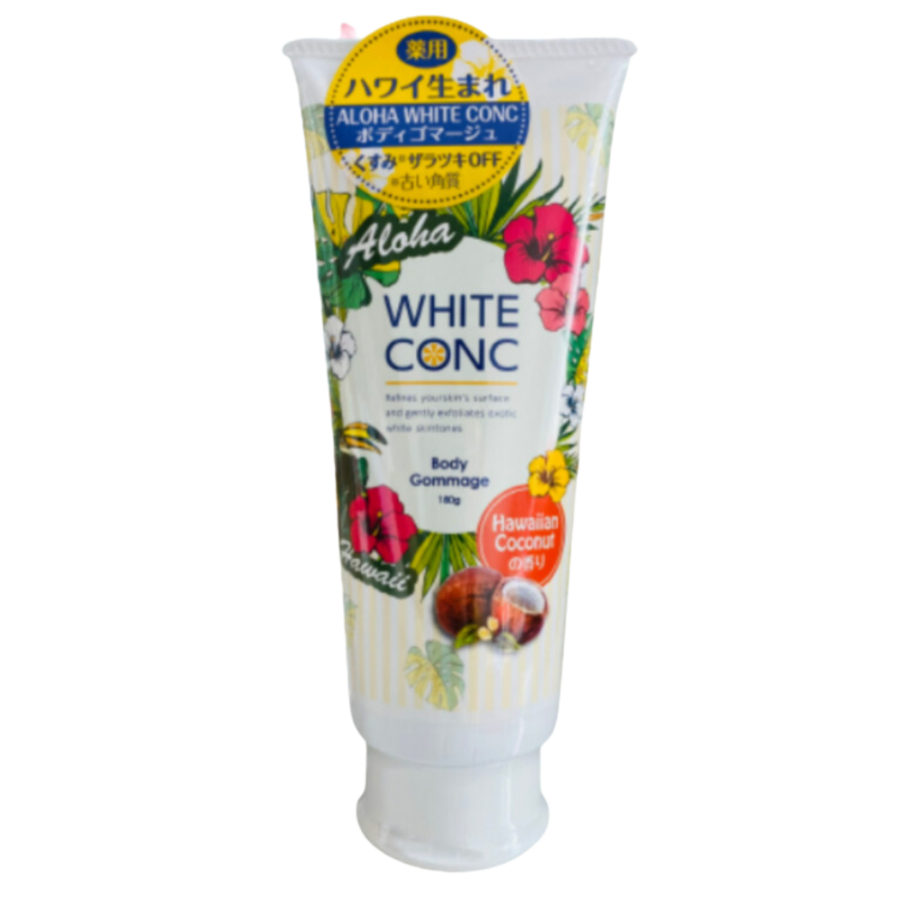 Tẩy tế bào chết trắng da body White Conc Aloha 180g
