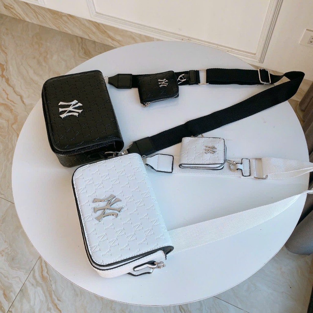 Túi kẹp nách nữ MLB phong cách Hàn Quốc dáng hộp Full box Bill- Túi xách nữ Yumio hàng cao cấp nhập Trung mã YMT11