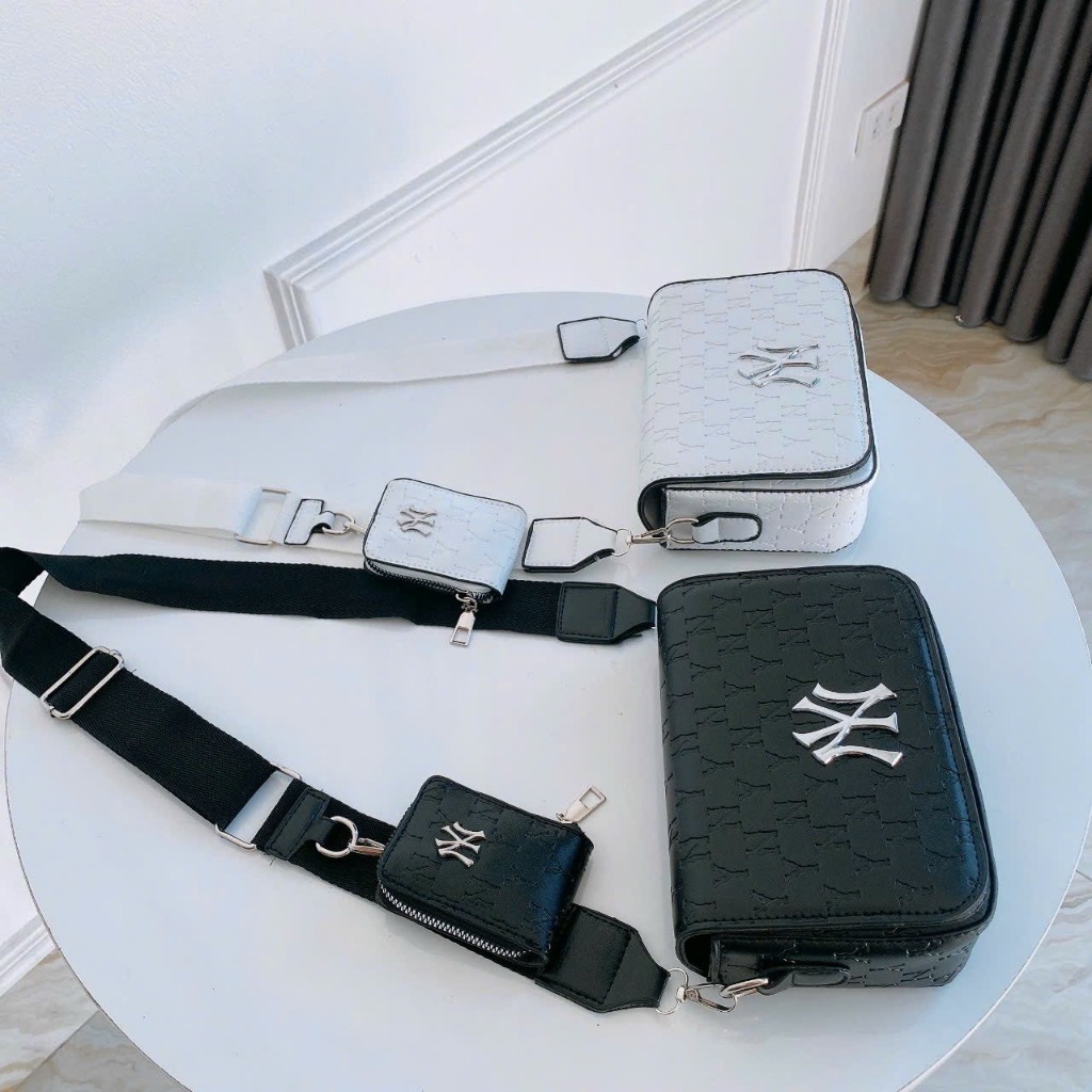 Túi kẹp nách nữ MLB phong cách Hàn Quốc dáng hộp Full box Bill- Túi xách nữ Yumio hàng cao cấp nhập Trung mã YMT11