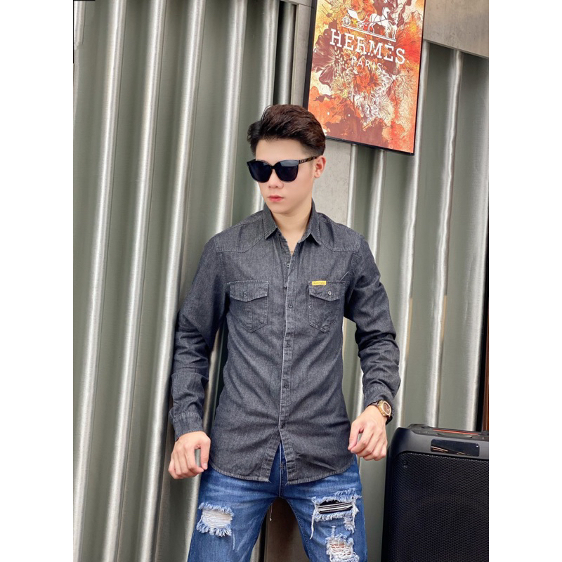 Áo sơ mi bò nam- dài tay 2023