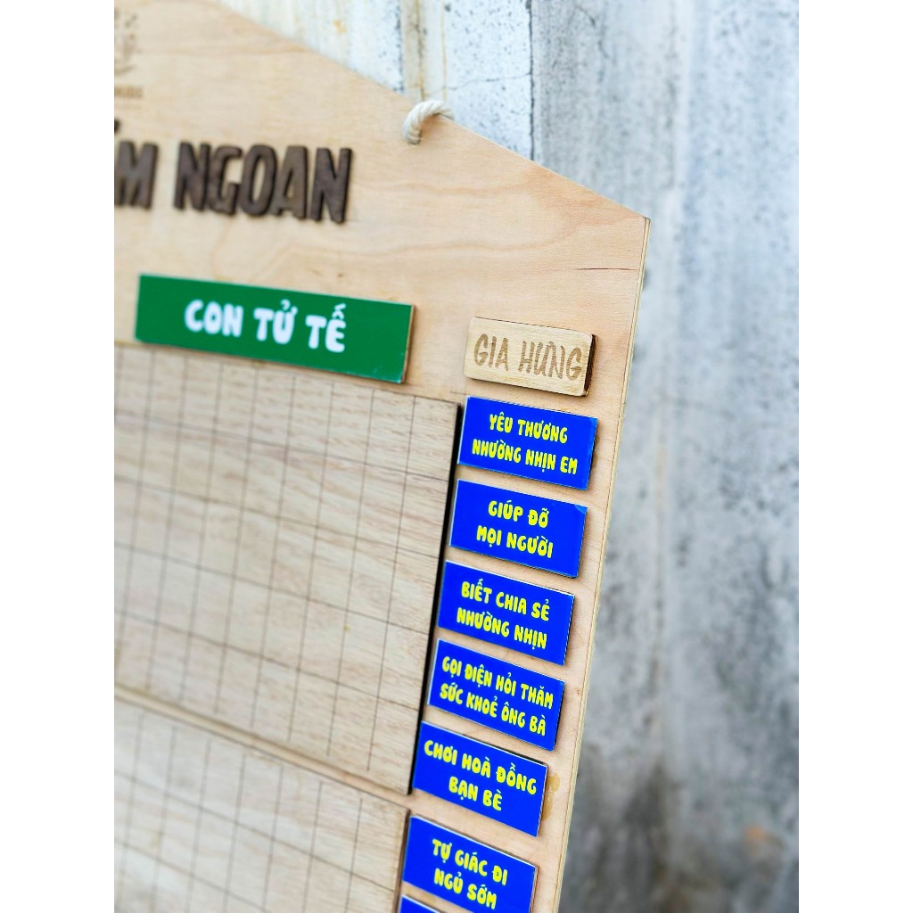 Khắc Tên Riêng Cho Bé Bảng Chăm Ngoan Bảng Bận Rộn Busy Board Bằng Gỗ Benrikids