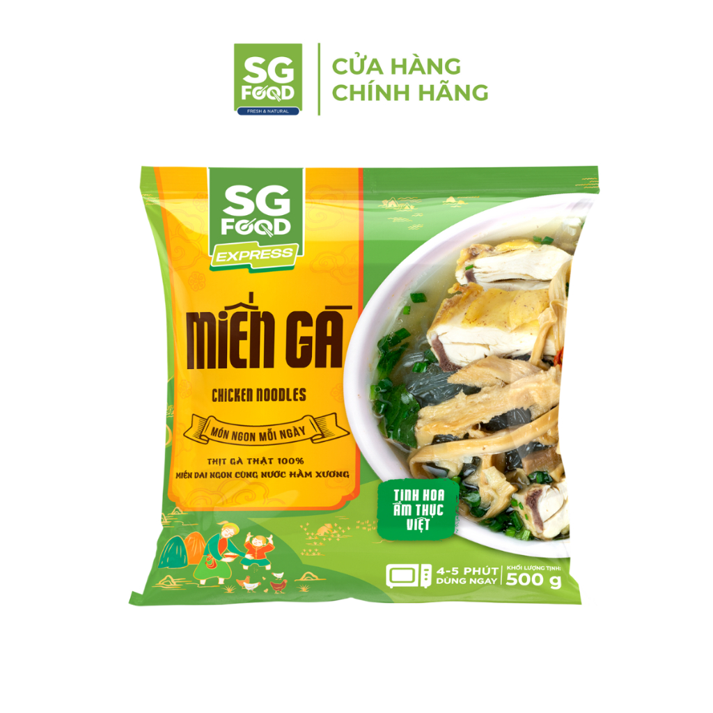 Miến Gà dai mềm thơm ngon Sài Gòn Food 500g