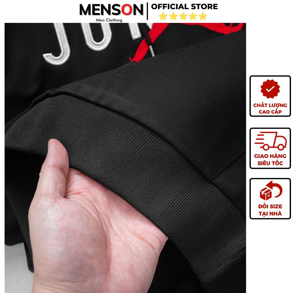Set bộ thu đông nam có mũ dài tay cao cấp Menson MD29 Bộ thể thao thu đông nam dày dặn siêu ấm 2023 Hàng Hiệu