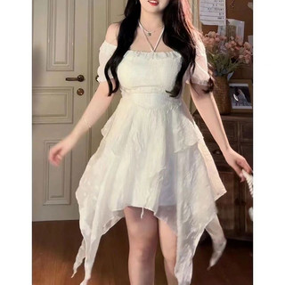 Đầm Bigsize dự tiệc, đầm bigsize nữ dáng xòe chiến binh chất ren tơ mềm mại 55-90kg Yung bigsize