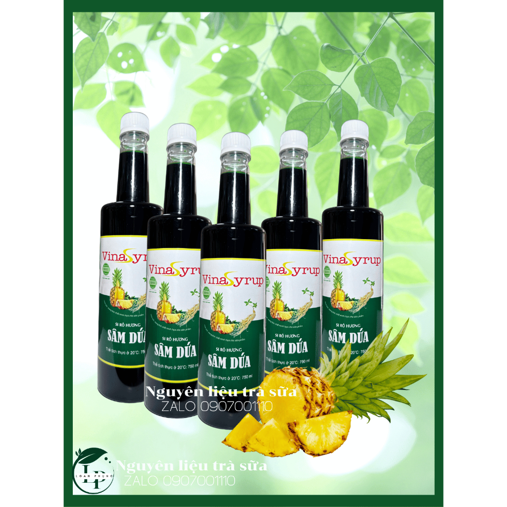Siro Sâm Dứa Vina Syrup - Chai 700ml